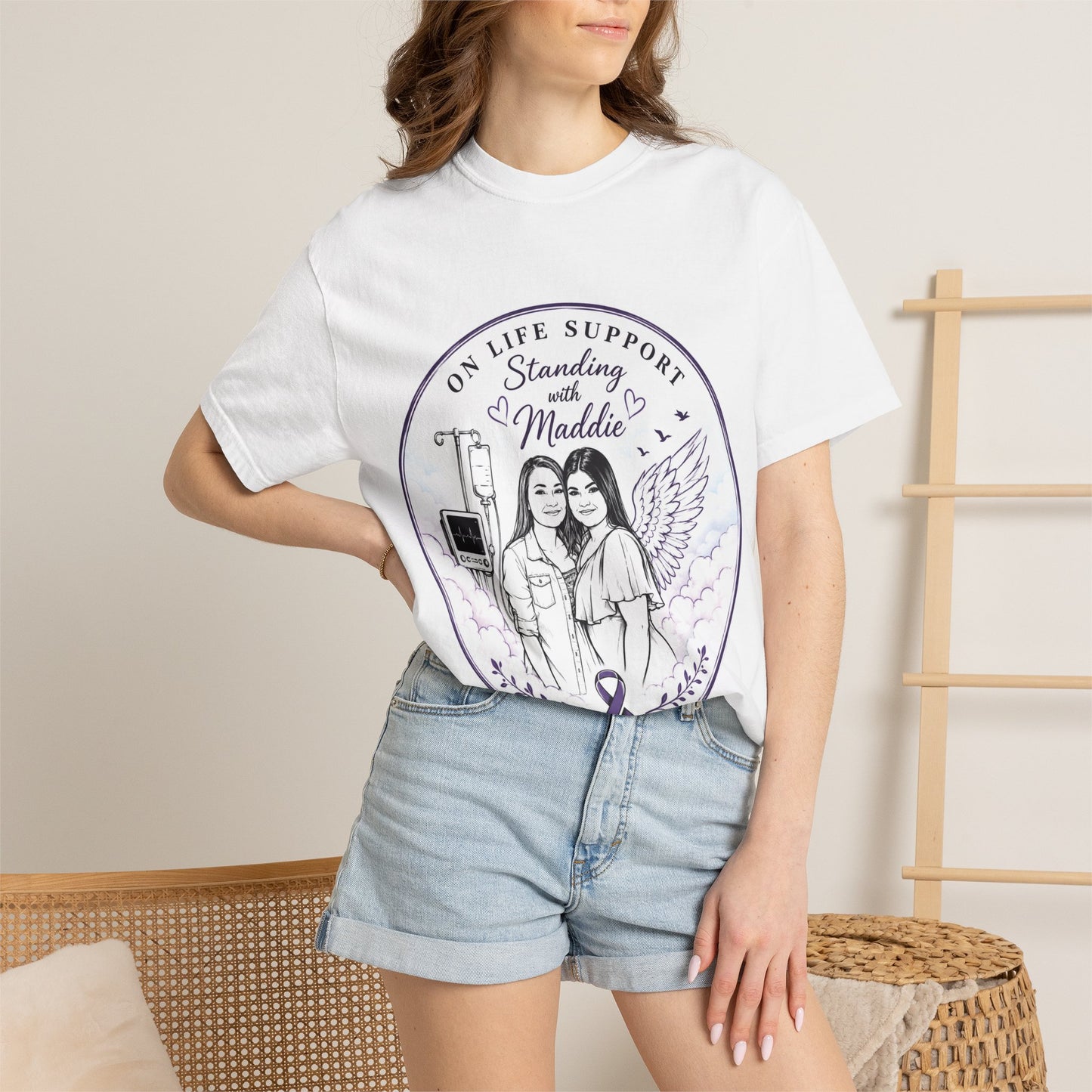 Standing with Maddie Cancer Awareness T-Shirt